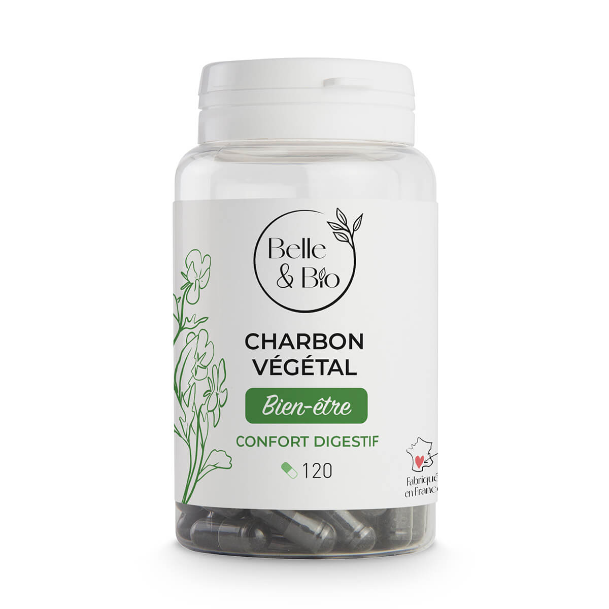 Les Nutri'sensiels Charbon végétal activé Nutrisanté - aide à la digestion